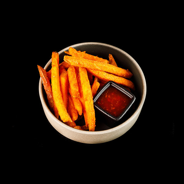 Batātes ar saldo čili mērci