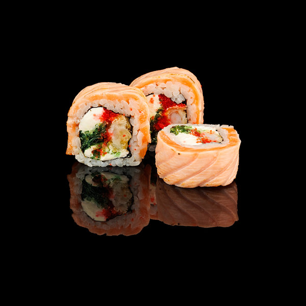 (125) Salmon ebi tempura (8gab)