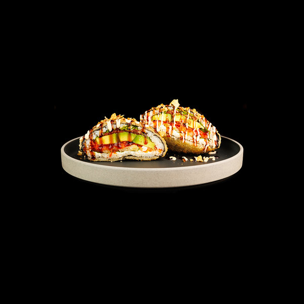 Veģetārais sushi burgers